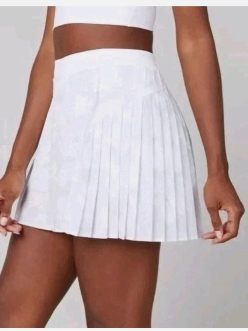 SPANX- The Get Moving Pleated Skort White Camo Size M